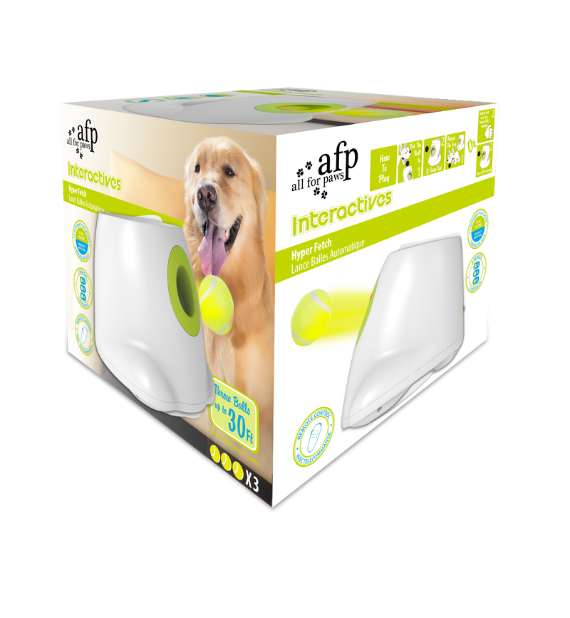 All For Paws Interactives Hyper Fetch Maxi 2.5 inch Ball Launcher