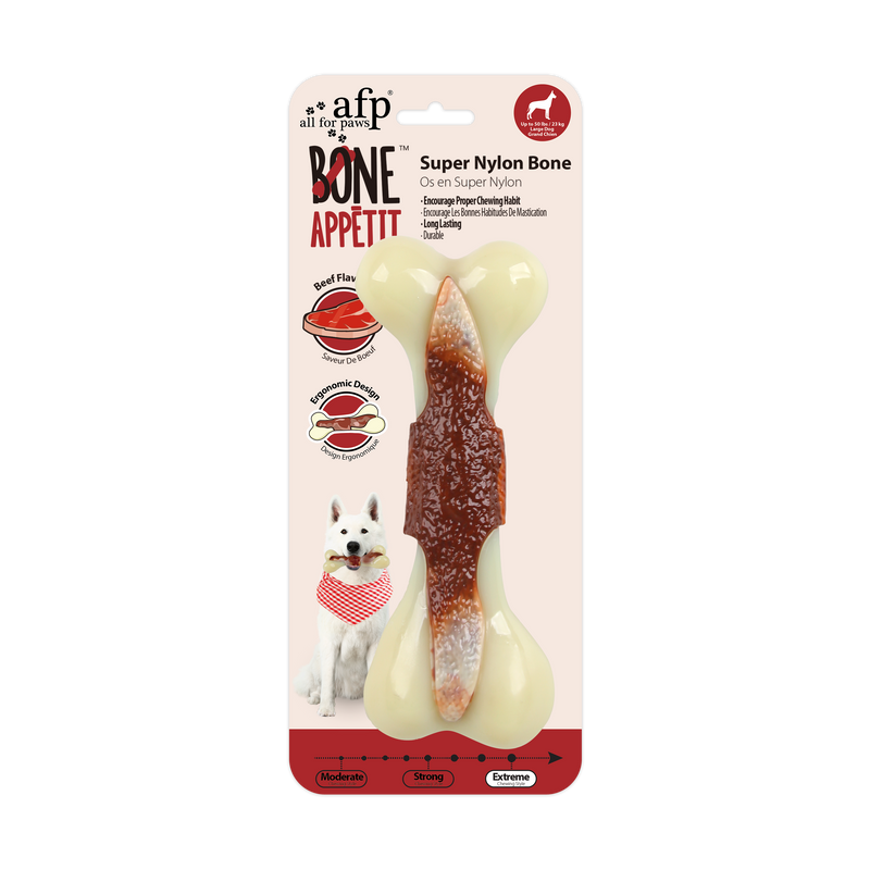 All For Paws Bone Appetit Super Nylon Bone Beef Flavour Infused