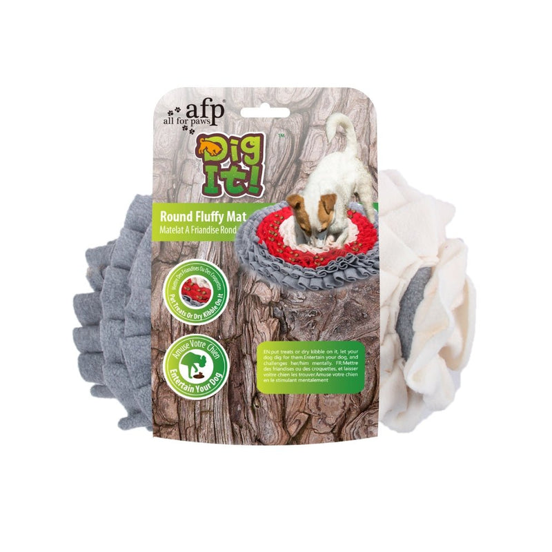 All For Paws Dig It Round Fluffy Dog Mat - Zach's Pet Shop