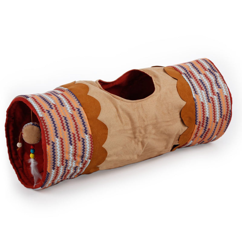 All For Paws Dream Catcher Yingura Tunnel Sand／Beige - Zach's Pet Shop