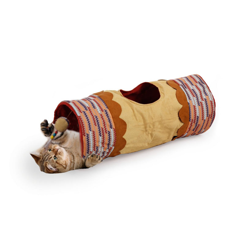 All For Paws Dream Catcher Yingura Tunnel Sand／Beige - Zach's Pet Shop