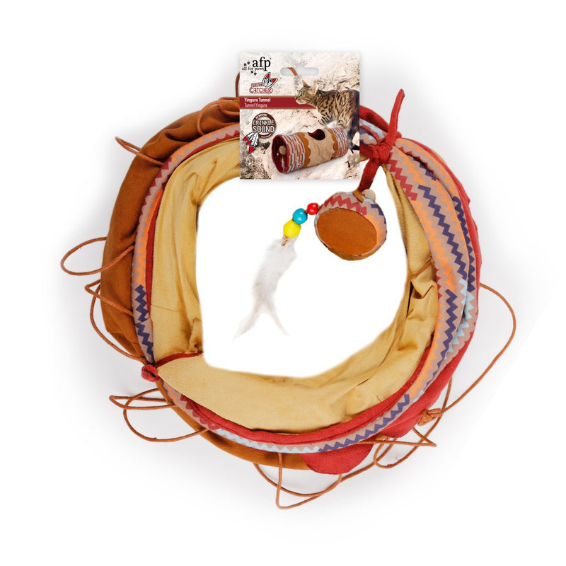 All For Paws Dream Catcher Yingura Tunnel Sand／Beige - Zach's Pet Shop