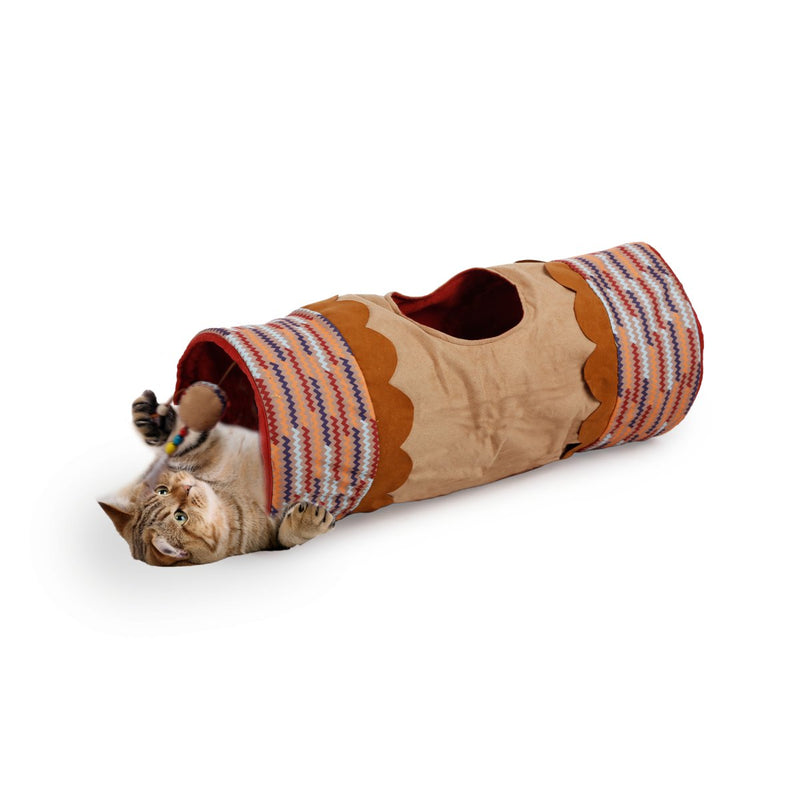 All For Paws Dream Catcher Yingura Tunnel Sand／Beige - Zach's Pet Shop