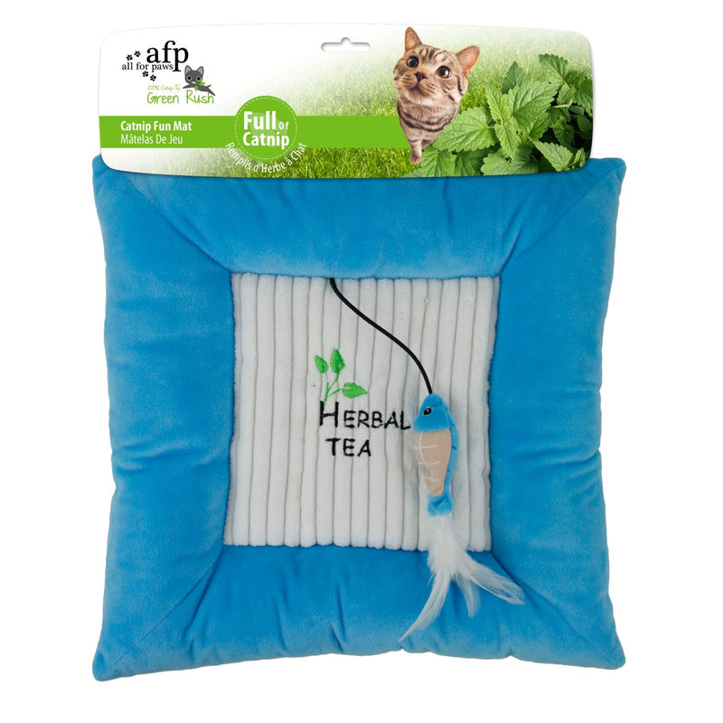 All For Paws Green Rush Catnip Fun Mat - Zach's Pet Shop