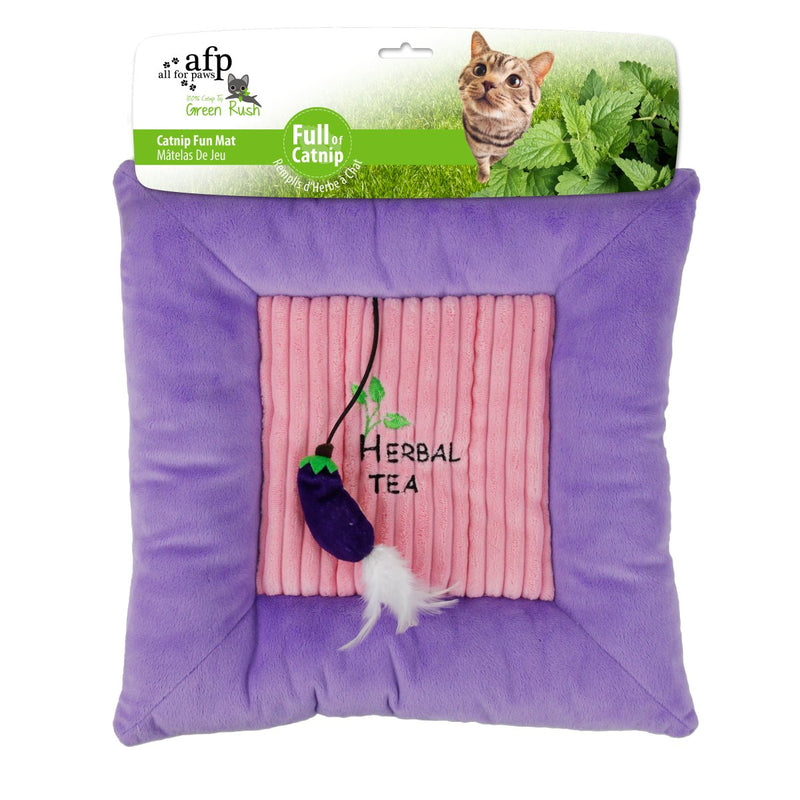 All For Paws Green Rush Catnip Fun Mat - Zach's Pet Shop