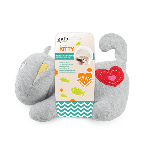 All For Paws Kitty Heart Beat 'N' Warm Kitty - Zach's Pet Shop