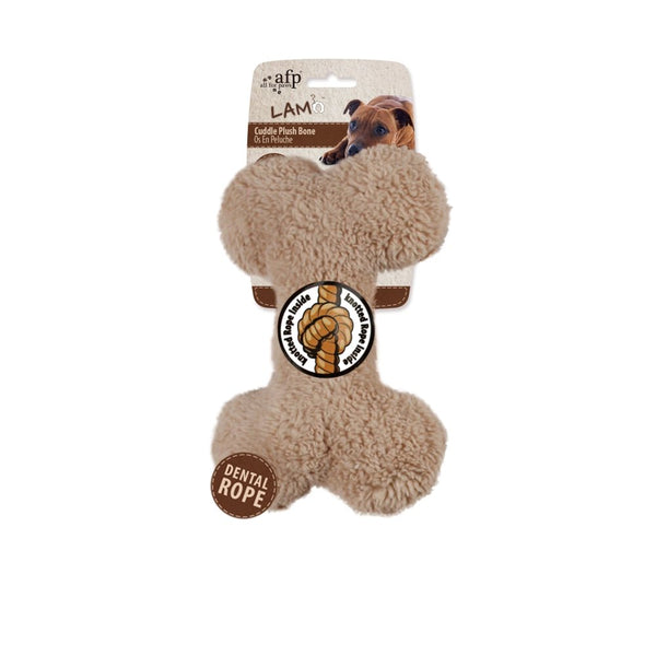 All For Paws Lambswool 9" Plush Bone - Zach's Pet Shop