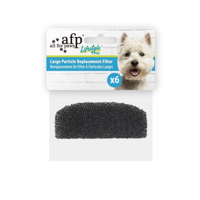 All For Paws Lifestyle 4 Pets Large Particle Replacement Filter 6-Pack - Zach's Pet Shop