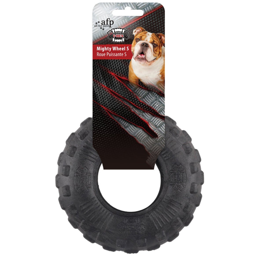 Mighty Rex Mighty Wheel Small Durable Chew & Fetch Dog Toy - Zach's Pet ...