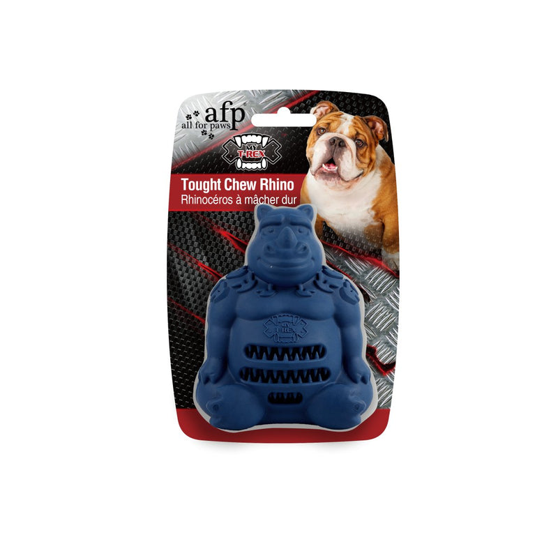 All For Paws My T-Rex Tough Chew Rhino - Zach's Pet Shop