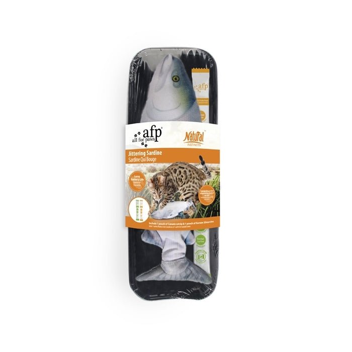 All For Paws Natural Instinct Jittering Fish Sardine - Zach's Pet Shop