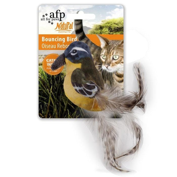 All For Paws Natural Instincts Bouncing Bird - Zach's Pet Shop