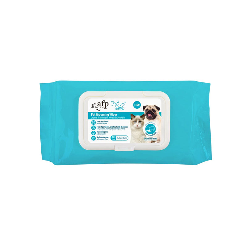 All For Paws Pet Salon Pet Grooming Wipes - Coconut Vanilla Scent (100 wipes) - Zach's Pet Shop