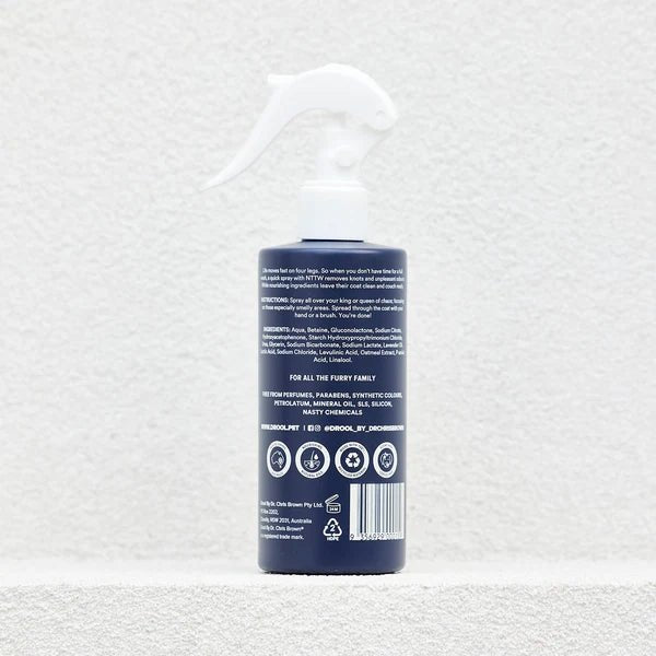 Drool by Dr. Chris Brown - No Time to Wash Spray 250ml - Zach's Pet Shop