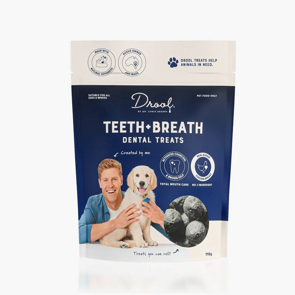 Drool by Dr. Chris Brown - Teeth + Breath Balls 110g - Zach's Pet Shop