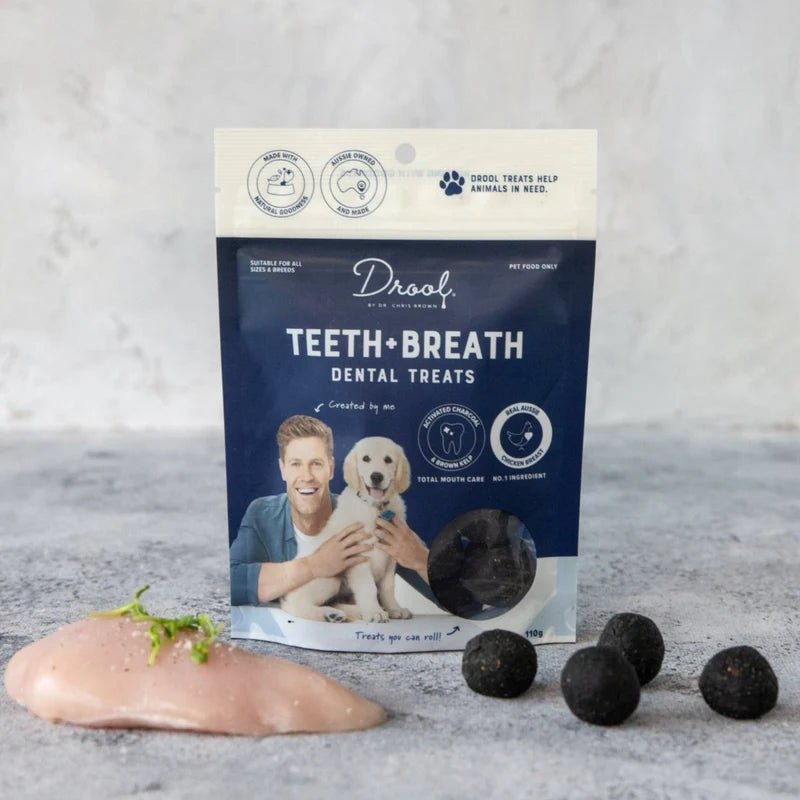 Drool by Dr. Chris Brown - Teeth + Breath Balls 110g - Zach's Pet Shop