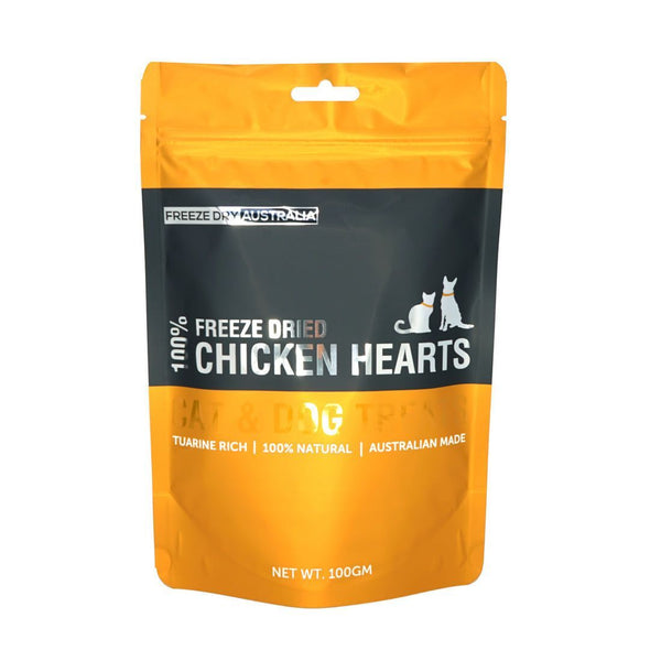 Freeze Dry Australia - Chicken Hearts 100g - Zach's Pet Shop