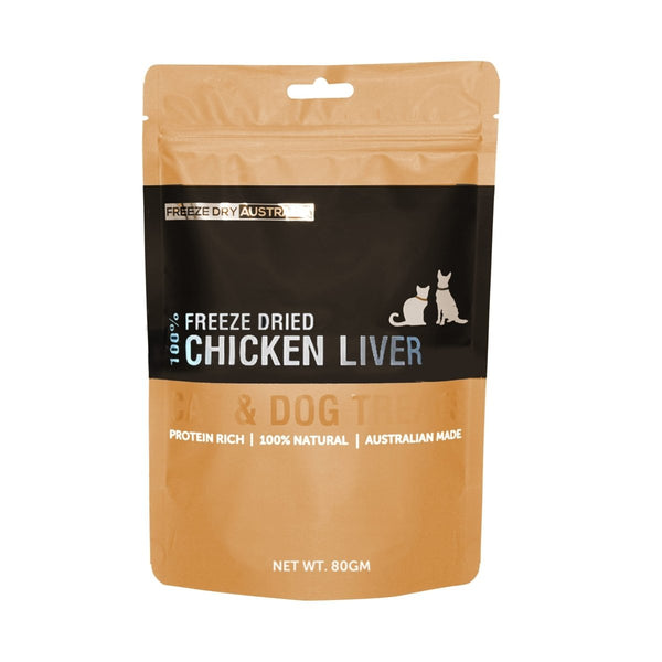 Freeze Dry Australia - Chicken Liver 80g - Zach's Pet Shop