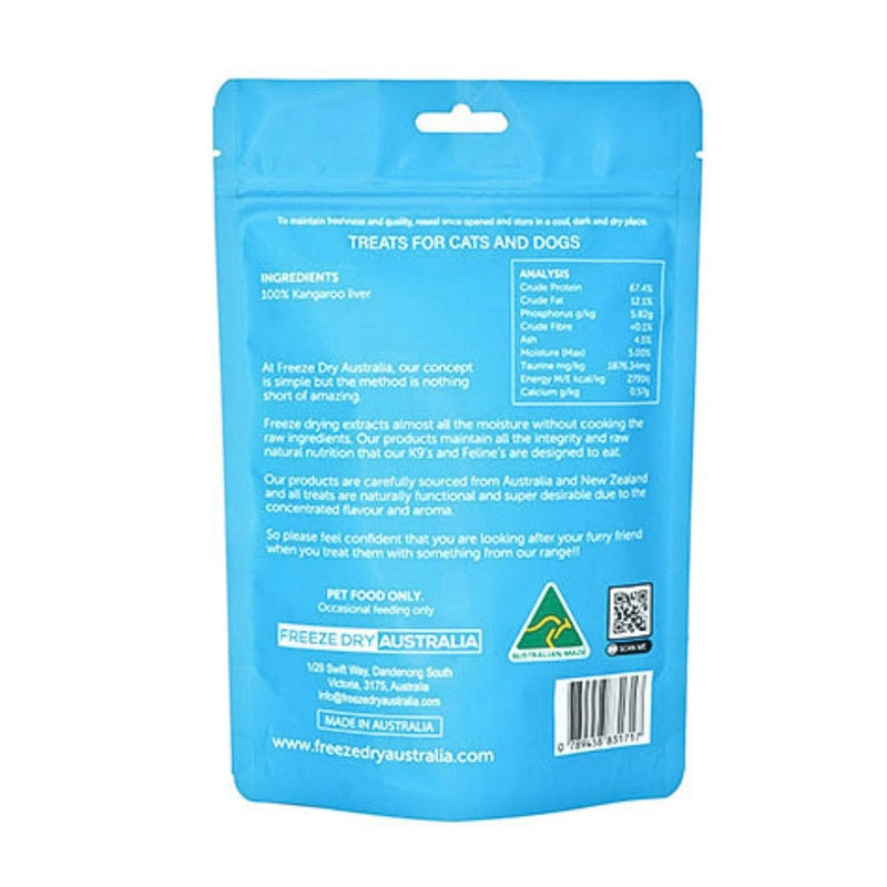 Freeze Dry Australia - Kangaroo Liver 100g - Zach's Pet Shop