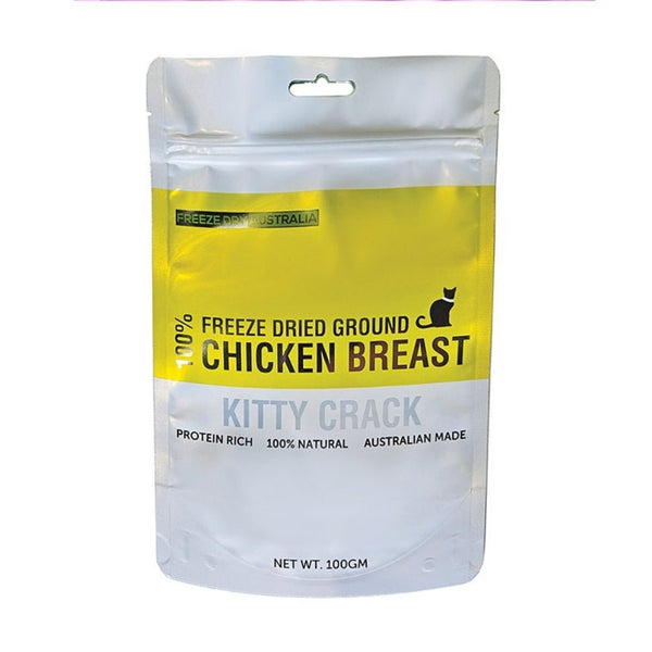 Freeze Dry Australia - 'Kitty Crack' Ground Chicken Breast 100g - Zach's Pet Shop