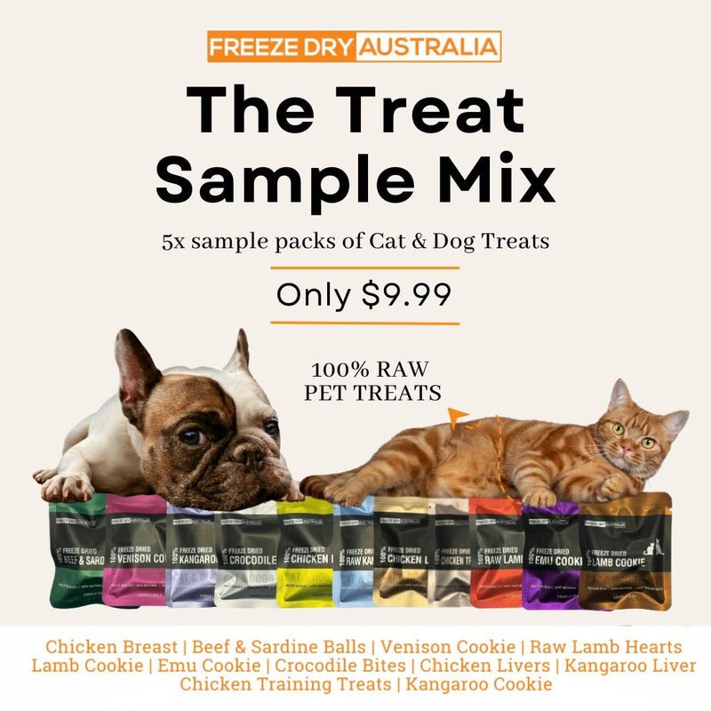 Freeze Dry Australia - Treat Sample Mix 5 Pack - Zach's Pet Shop