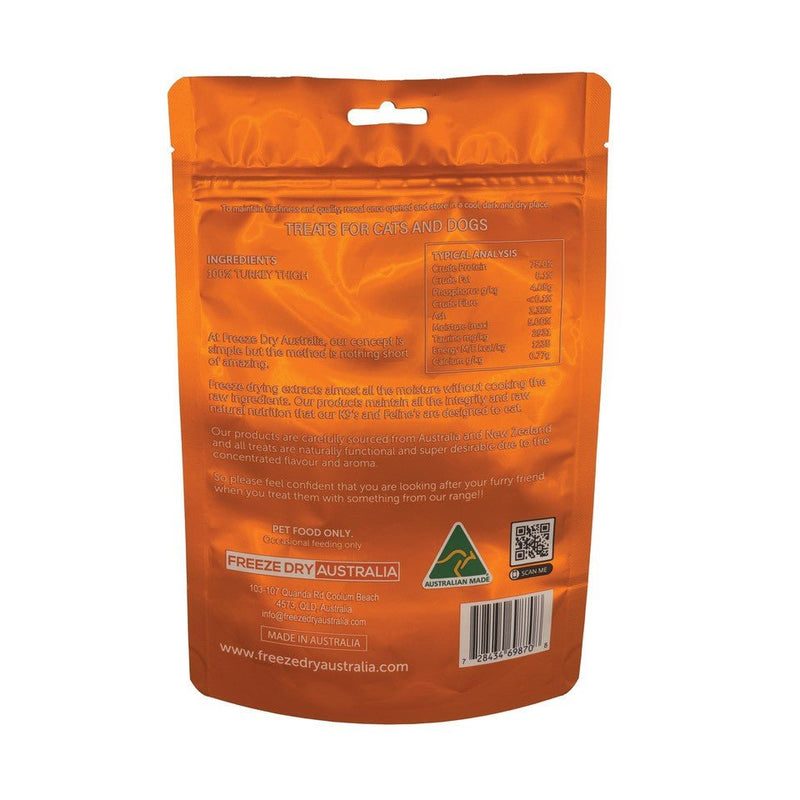Freeze Dry Australia - Turkey Dice 100g - Zach's Pet Shop