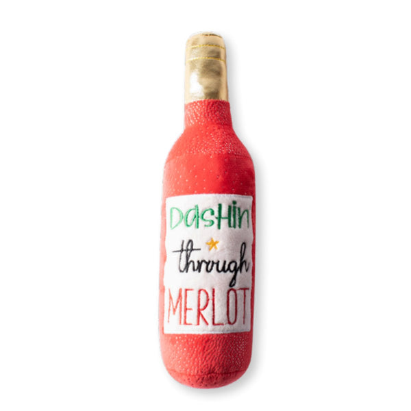 Fringe Studio Holiday Dashin' Through Merlot Dog Toy - Zach's Pet Shop