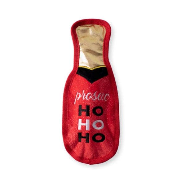 Fringe Studio Holiday Prosecc Ho Ho Ho Durable Dog Toy - Zach's Pet Shop