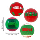 KONG Christmas Holiday Occasions Balls 4pk - Zach's Pet Shop