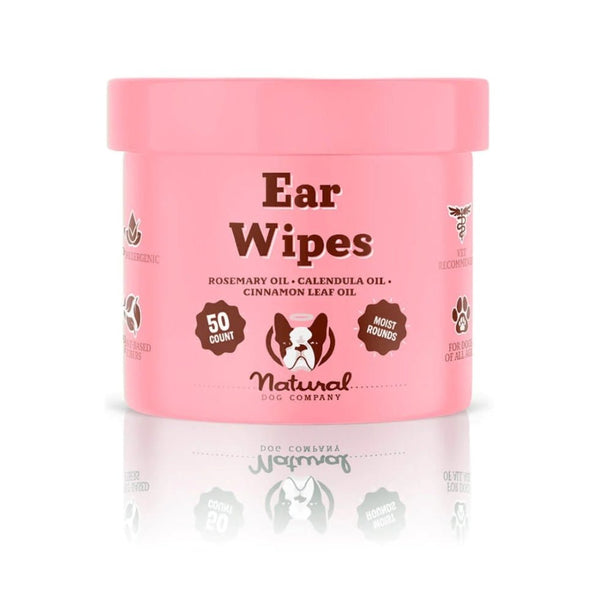 Natural Dog Company Ear Wipes - 50 Pack - Zach's Pet Shop