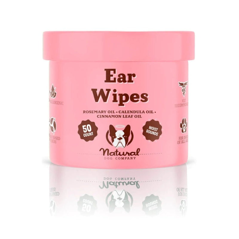 Natural Dog Company Ear Wipes - 50 Pack - Zach's Pet Shop