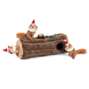 Zippy Paws Christmas Holiday Burrow - Yule Log - Zach's Pet Shop