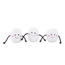 Zippy Paws Christmas Holiday Miniz 3-Pack - Marshmallows - Zach's Pet Shop