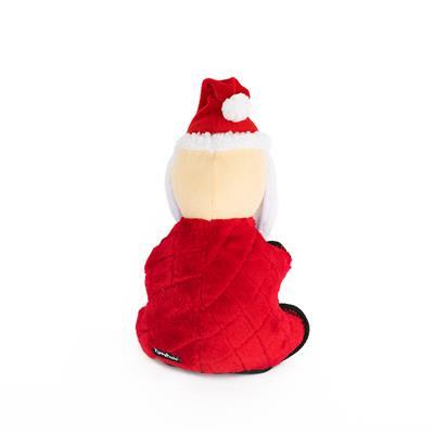 Zippy Paws Christmas Holiday Z-Stitch Grunterz - Santa - Zach's Pet Shop