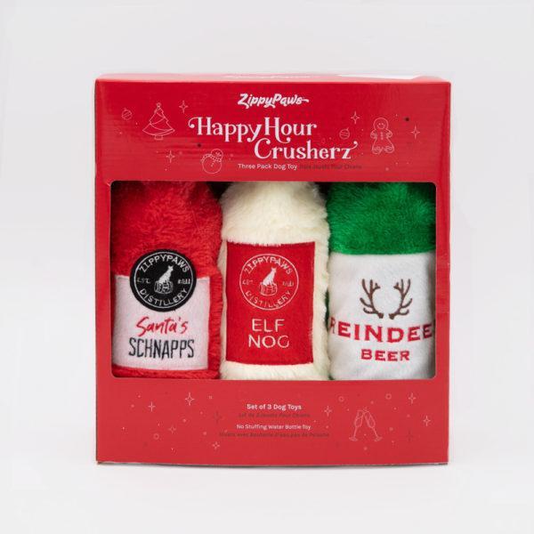 Zippy Paws Happy Hour Crusherz - Holiday/Christmas Three Pack - Zach's Pet Shop