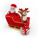 Zippy Paws Holiday Burrow - Santa's Sleigh - Zach's Pet Shop