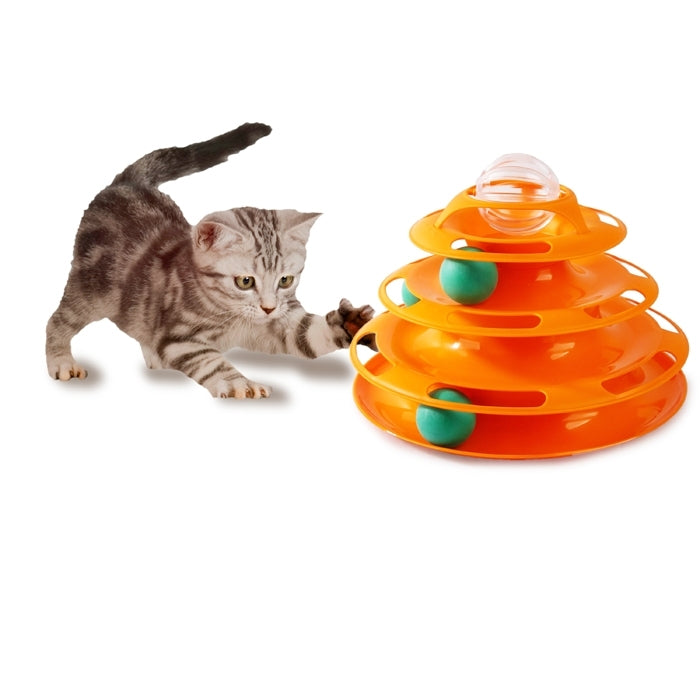 All For Paws Modern Cat Tower of Tracks Cat Toy