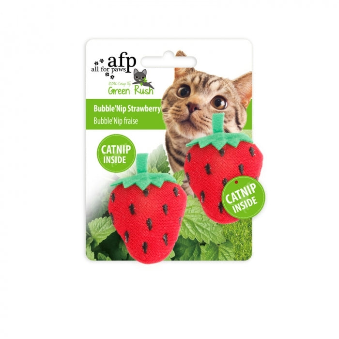 All For Paws Green Rush Bubble' Nip Strawberry