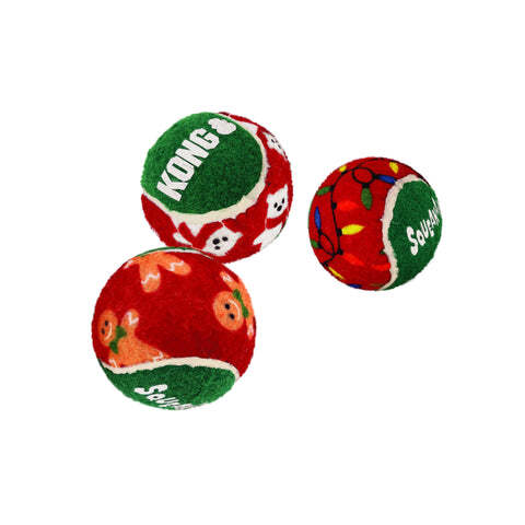 KONG Holiday SqueakAir Balls Small - 6 Pack